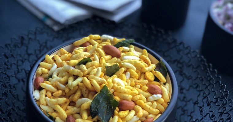 Kolhapuri Bhadang–spicy puffed rice mixture