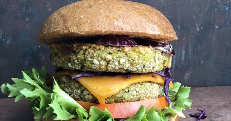 Curried chickpeas and spinach Burgers