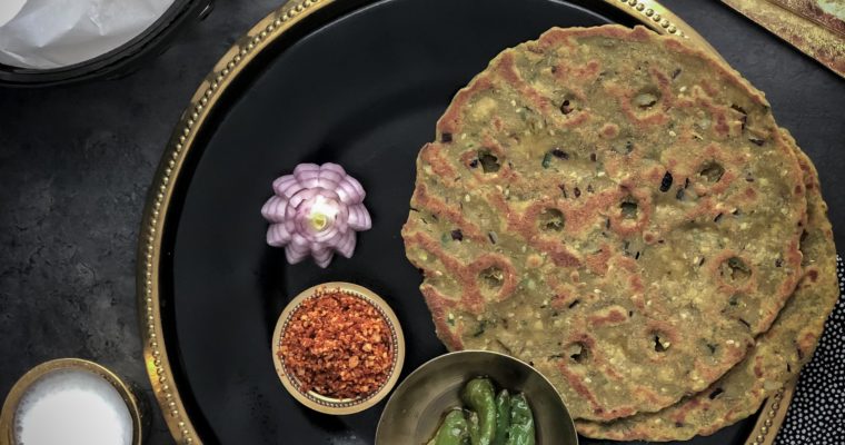 Thalipeeth.. wholesome multi-grain flat breads with spices